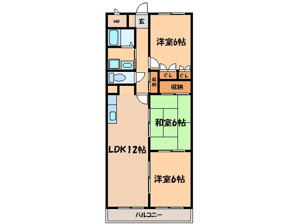 ﾏﾝｼｮﾝﾓﾝﾄﾚ-の物件間取画像